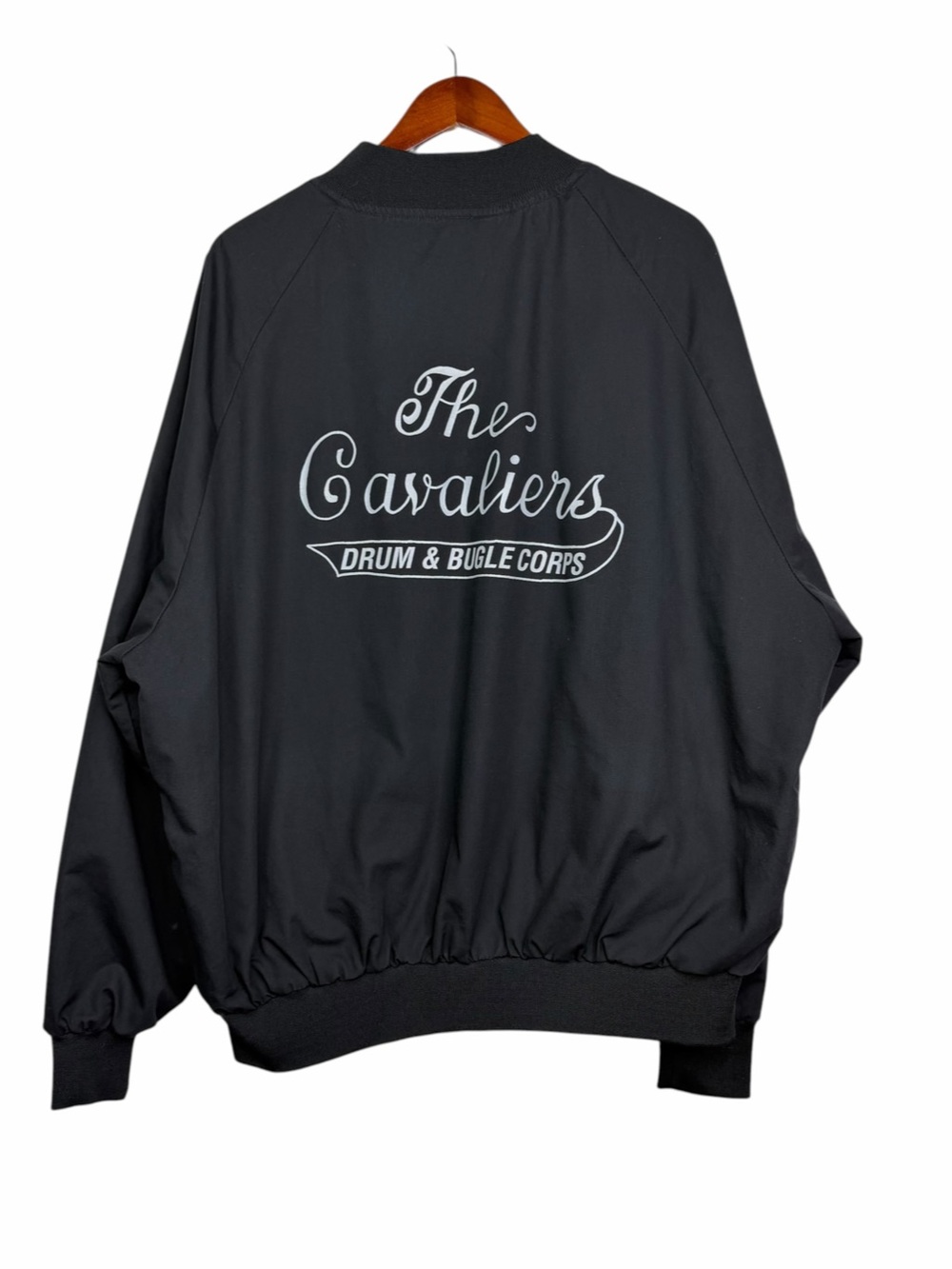 The Cavaliers Poplins Drum/Bugle Corps Jacket Black/Green Vintage RARE 3XL USA